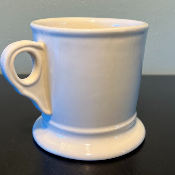 Anthropologie Letter A Monogram Initial Shaving Style Pedestal Base Mug Cup - Picture 5 of 13